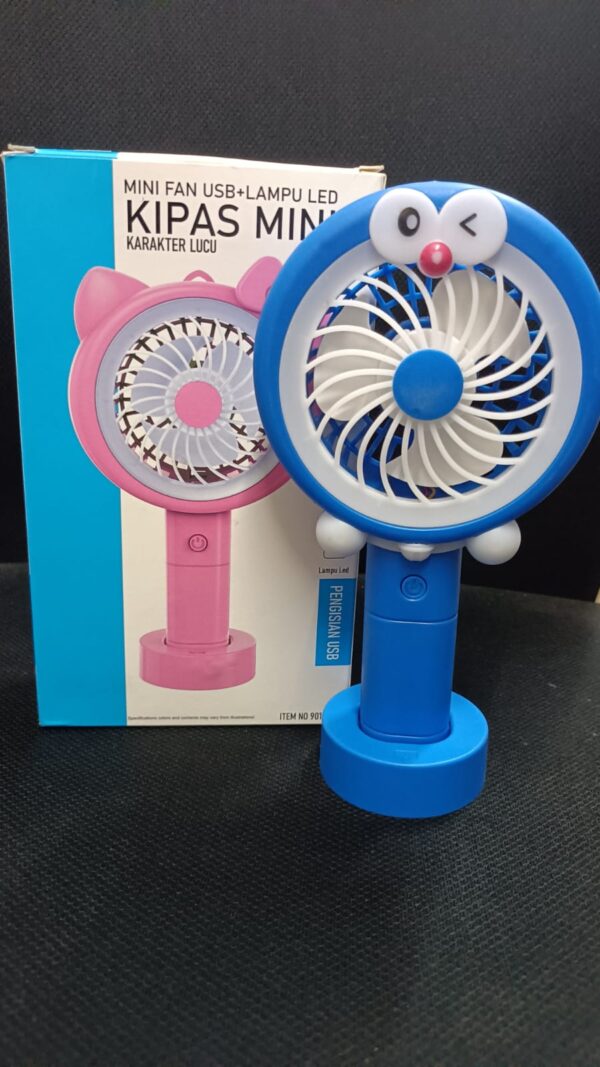 MINI FAN USB + LAMPU LED