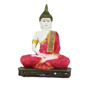 Red Buddha Decorative Showpiece