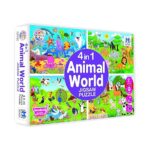 4 in 1 Animal World Jigsaw Puzzle Set - 35 Pieces Each