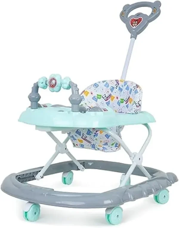 Musical Activity Baby Walker 111 with Music & Parent Handle Rod & Adjustable Height for Kids