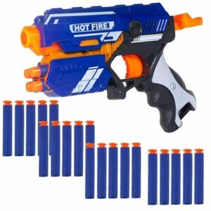 Blaze Storm Manual Soft Bullet Gun Toy with 10 Safe Soft Foam Bullets