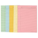 A4 Size Both Side Ruled colour Sheet (Pack of 20 sheets)