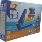 Build a Boat Construction Set, 150 Blocks, Educational Building Toy for Kids 4+