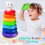 7 Colors Rings with Base, Activity Toys for Baby & Toddler