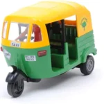 Pull back action CNG auto rickshaw