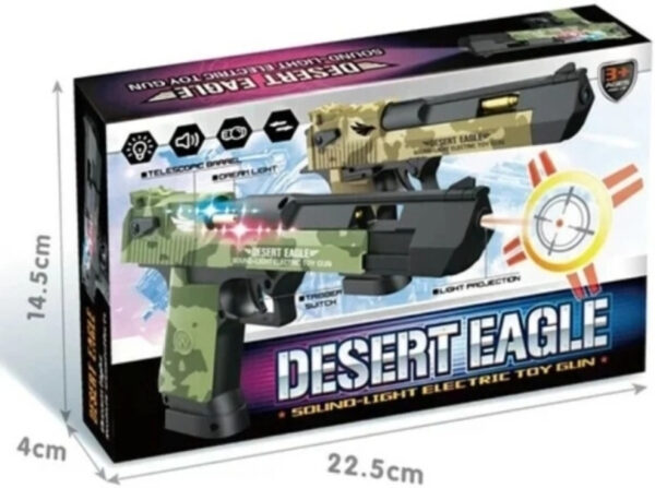 Desert Eagle Electric Gun sound and light for kids