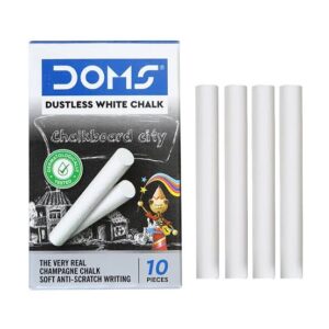 DOMS Non-Toxic Dustless White Chalk