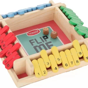 Chanak Shut The Box Dice Game, Classic Flip Me Multiplayer Game for Kids & Adults
