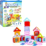 BranEKTA House Building Blocks with Windows Set-3, Building Blocks (Multicolor, Big Size) - 96 Pieces