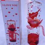 Red glass love meter small