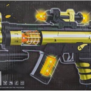 Electric Music Gun Series Weapon – Flashing Lights and Sound Effects Toy for Kids