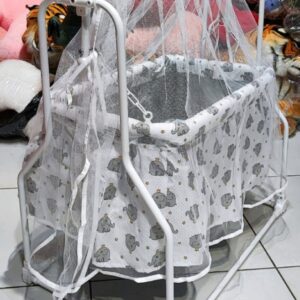 New Born Baby Cradle, palna with Swing & Mosquito Net