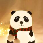 Panda silicon night light multicolour change on tap
