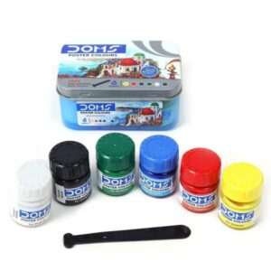 DOMS Poster Colours 6 Shades  (Set of 6, Multicolor)