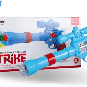 3D Projection Strike Toy Gun with Vibrant Light & Sound Effects