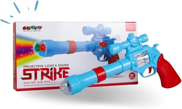 3D Projection Strike Toy Gun with Vibrant Light & Sound Effects