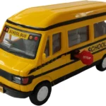 Pull back action school bus