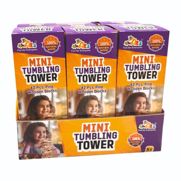 Mini Tumbling Tower 42 pcs. Wooden Blocks