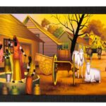 Village View Satin Matt Texture UV Art Painting