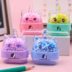 Unicorn Sharpener for Kids – Colorful & Fun with Small, Vibrant Thermacol Balls-Assorted Colour