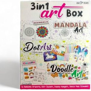 3 in 1 art box mandala art