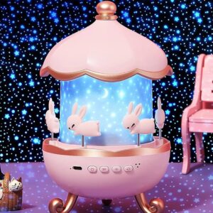 Bunny carsoul night lamp projector