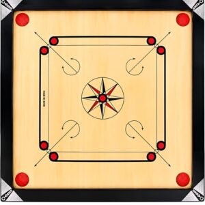 Wooden carrom board