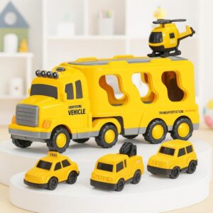 5 in 1 Construction Carrier Trucks Toys