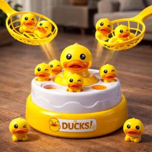 Bouncing Duck Catch Game with Music – Dancing Jumping Duck Toy with Rotating Board