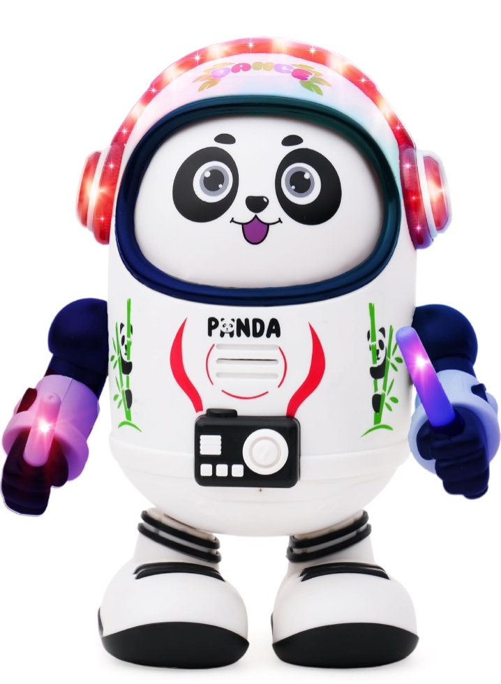 Space panda dancing robot toy