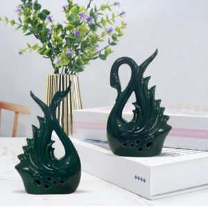 Green Swan set of 2