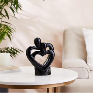 Heart couple black