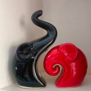 Black and Red Elephant set