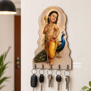 Baby Lord Murugan Key Holder size: 6x8inch